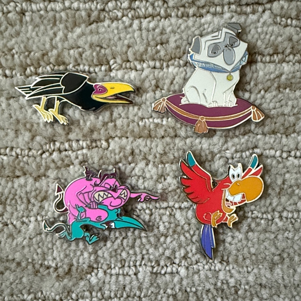 Disney Pins - Four Villains Sidekicks Set